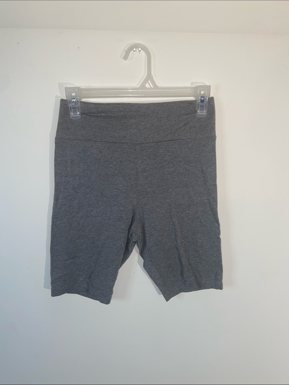 Wild Fable Women's Gray High-Waist Cotton Bike Shorts Size S